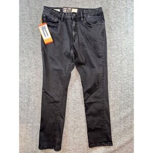 Weatherproof Vintage Dillon Mens Straight Pants Stretch Black Wash 32x29 NEW